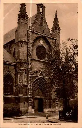 bordeaux, portail de l'eglise st. michel (Nr. 17089)