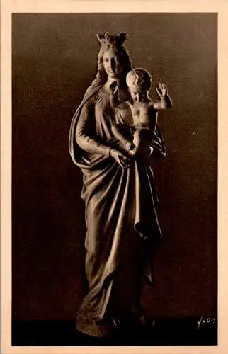 marseille, n.d. de la garde, la statue du clocher (Nr. 17119)