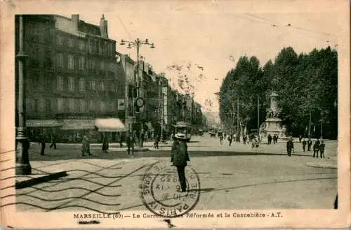 marseille, le carrefour des reformes et la cannebiere (Nr. 17121)