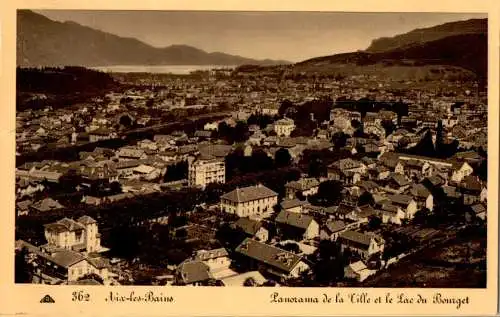 aix-les-bains, panorama et lac du bourget (Nr. 17163)