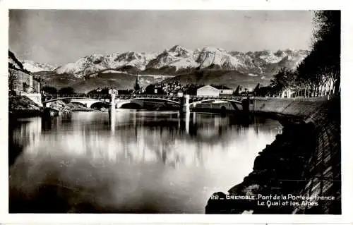 grenoble, pont de la port de france (Nr. 17194)