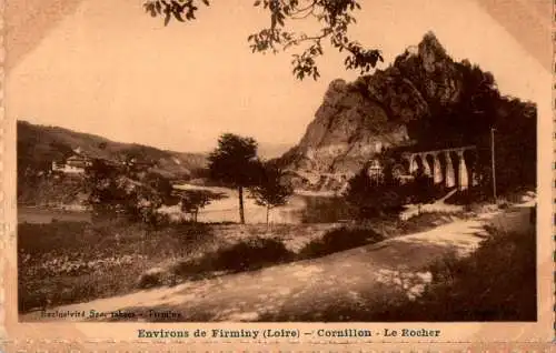 firminy (loire), cornillon, le rocher (Nr. 17209)