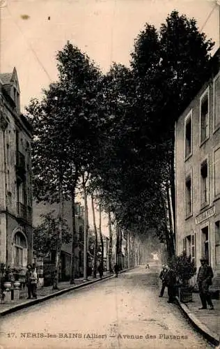 neris-les-bains (allier), avenue des platanes (Nr. 17252)