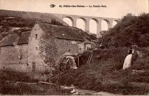 neris-les-bains (allier), le moulin rety (Nr. 17253)