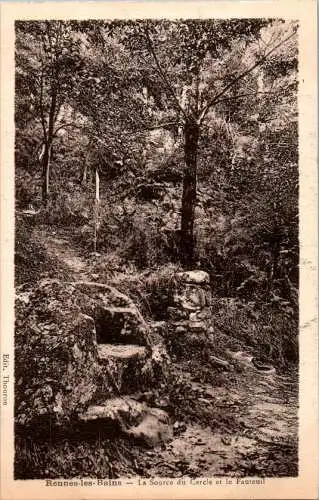 rennes-les-bains (aude), fontaine du cercle (Nr. 17268)