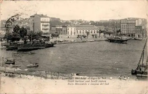 toulon, port marchand et gare du sud (Nr. 17349)