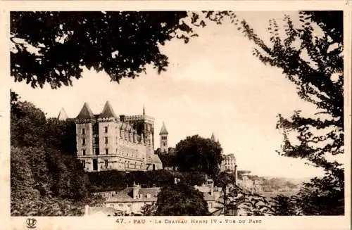 pau - le chateau henri iv (Nr. 17358)