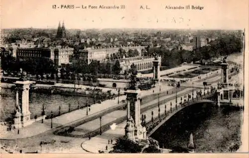 paris, le pont alexandre iii (Nr. 17383)