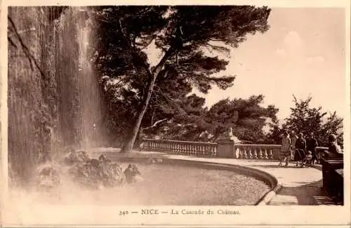 nice, la cascade du chateau (Nr. 17394)