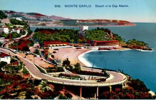 monte-carlo, beach et le cap martin (Nr. 17399)