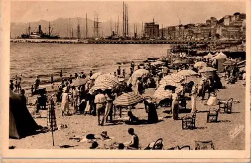 cannes, l'animation sur la plage (Nr. 17425)