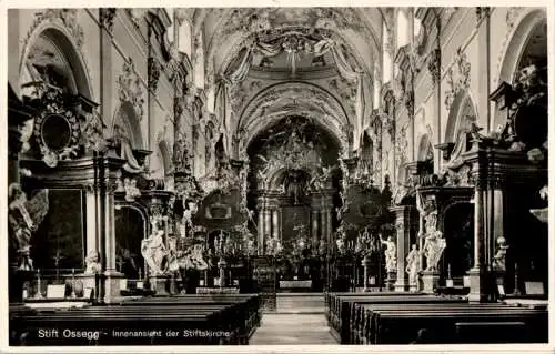 stift ossegg, innenansicht der stiftskirche (Nr. 17467)