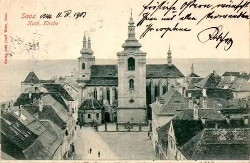 saaz, kath. kirche (Nr. 17501)
