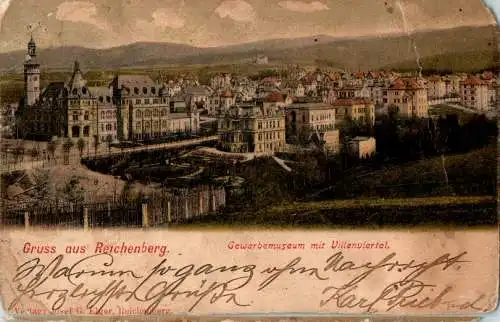 reichenberg, gewerbemuseum mit villenviertel (Nr. 17514)
