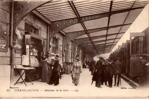 chatel-guyon, interieur de la gare (Nr. 17592)