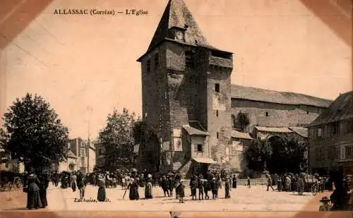 allassac (correze), l'eglise (Nr. 17618)