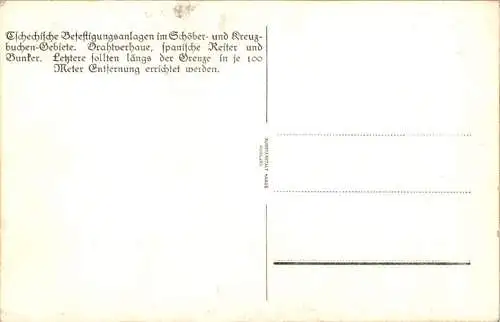 tschechische befestigungsanlagen im schöber- und kreuzbuchengebiet (Nr. 17691)
