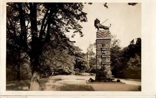 teplitz-schönau, löwe monument (Nr. 17721)