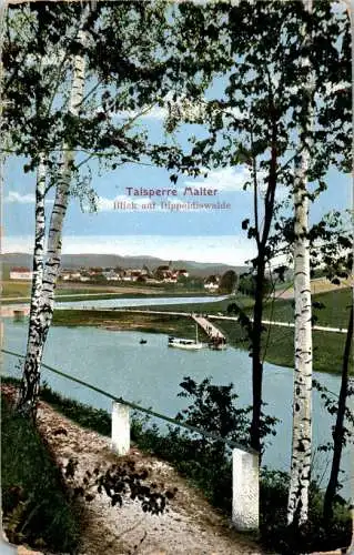 talsperre malter, blick auf dippoldiswalde, 1915 (Nr. 17757)