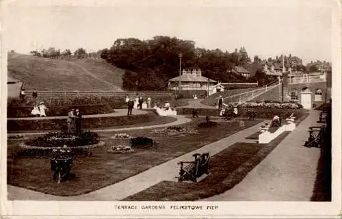 terrace gardens, felixstowe pier, 1909 (Nr. 17762)