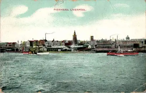 pierhead liverpool, 1910 (Nr. 17767)