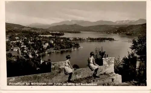 pörtschach am wörthersee vom hohen gloriette, 1938 (Nr. 17824)