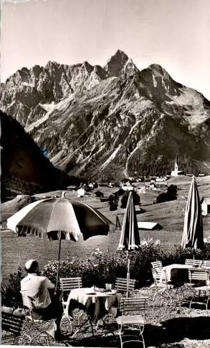 mittelberg, kleinwalsertal, gartenterrasse d. alpenkurhotels (Nr. 17827)