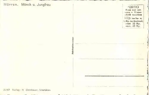 mürren, mönch u. jungfrau (Nr. 17910)