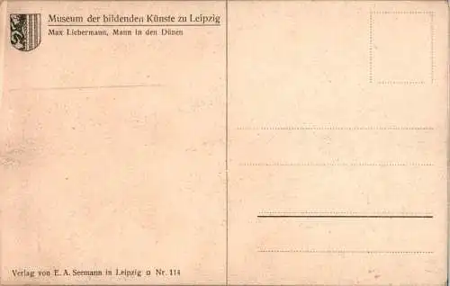 max liebermann, mann in den dünen, leipzig (Nr. 17939)