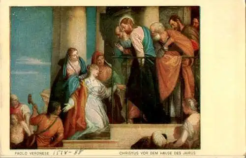 paolo veronese, christus vor dem hause des jairus (Nr. 17955)