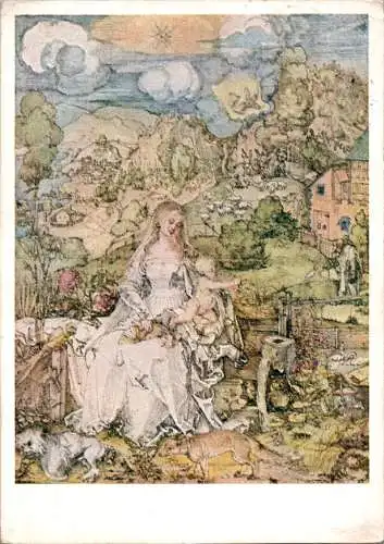 a. dürer, madonna mit den tieren, 1940 gel. (Nr. 17998)