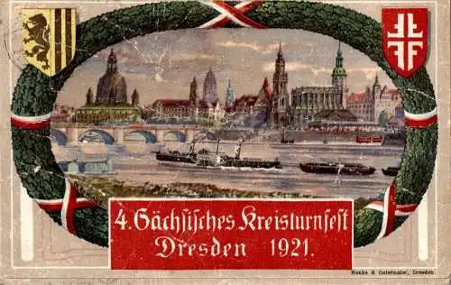 4. sächsisches kreisturnfest, dresden 1921 (Nr. 18029)