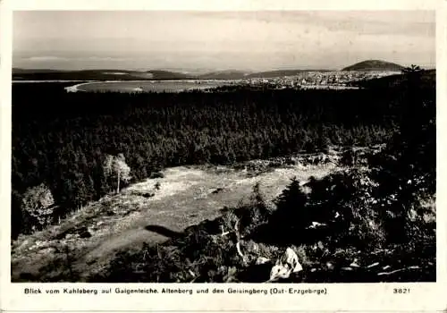 blick vom kahleberg auf galgenteiche, altenberg und den geisingberg, erzgebirge (Nr. 18053)