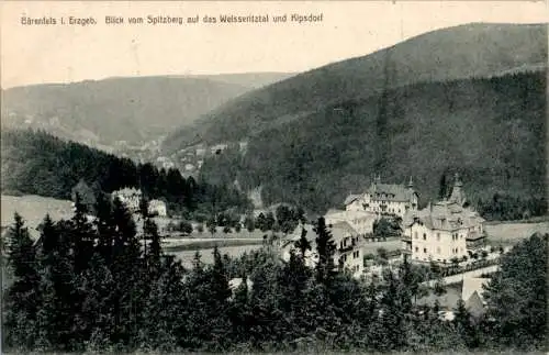 bärenfels, blick v. spitzberg auf das weisseritztal u. kipsdorf (Nr. 18086)