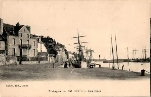 bretagne, binic, les quais (Nr. 18187)