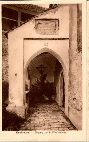 kaufbeuren, eingang zur st. blasius-kirche (Nr. 18190)