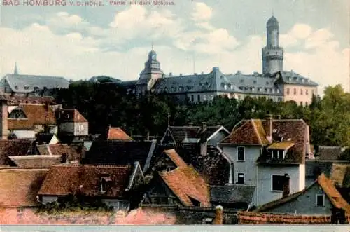 bad homburg, partie mit dem schloss (Nr. 18210)