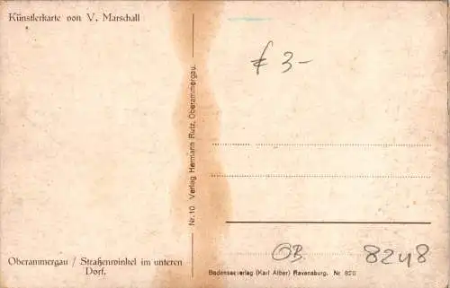 oberammergau im unteren dorf, v. marschall (Nr. 18238)