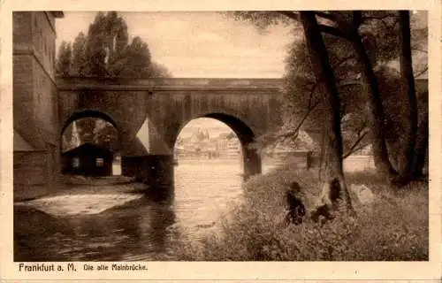 frankfurt a.m., die alte mainbrücke (Nr. 18248)