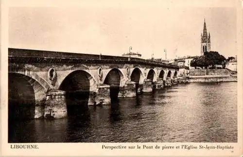 libourne, pont de pierre (Nr. 18255)