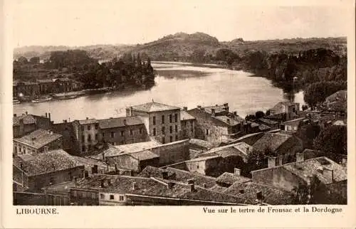 libourne, vue sur le tertre de fronsac (Nr. 18260)