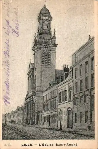 lille, l'eglise saint-andre (Nr. 18261)