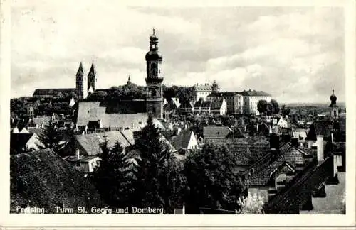 freising, turm st. georg und domberg (Nr. 18277)