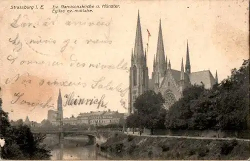 strassburg im elsass, ev. garnisonskirche u. münster (Nr. 18304)