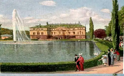 palais und teich im großen garten, dresden, scanfehler (Nr. 18344)