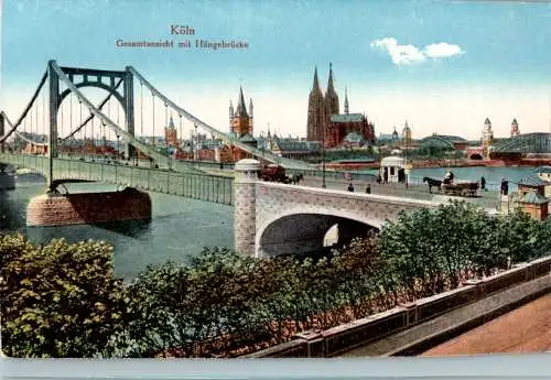 köln, gesamtansicht mit hängebrücke (Nr. 18350)