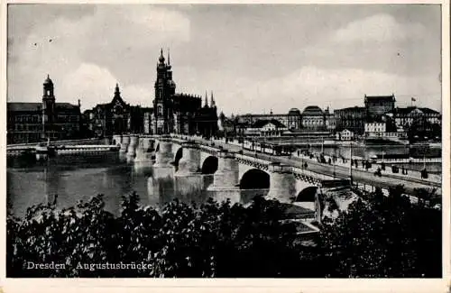 dresden, augustusbrücke (Nr. 18358)