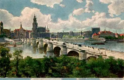 dresden, friedrich-august-brücke (Nr. 18397)