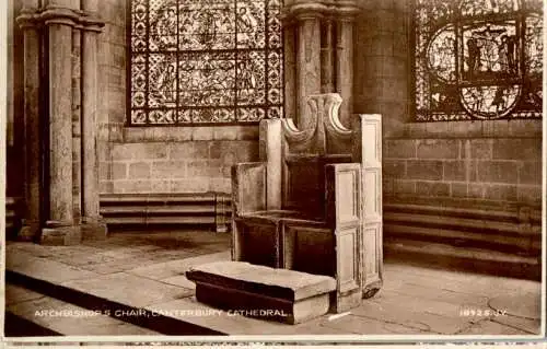 canterbury cathedral, archbishop's chair (Nr. 18403)