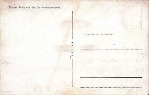 pilsen, blick von der bartholomäuskirche (Nr. 18439)